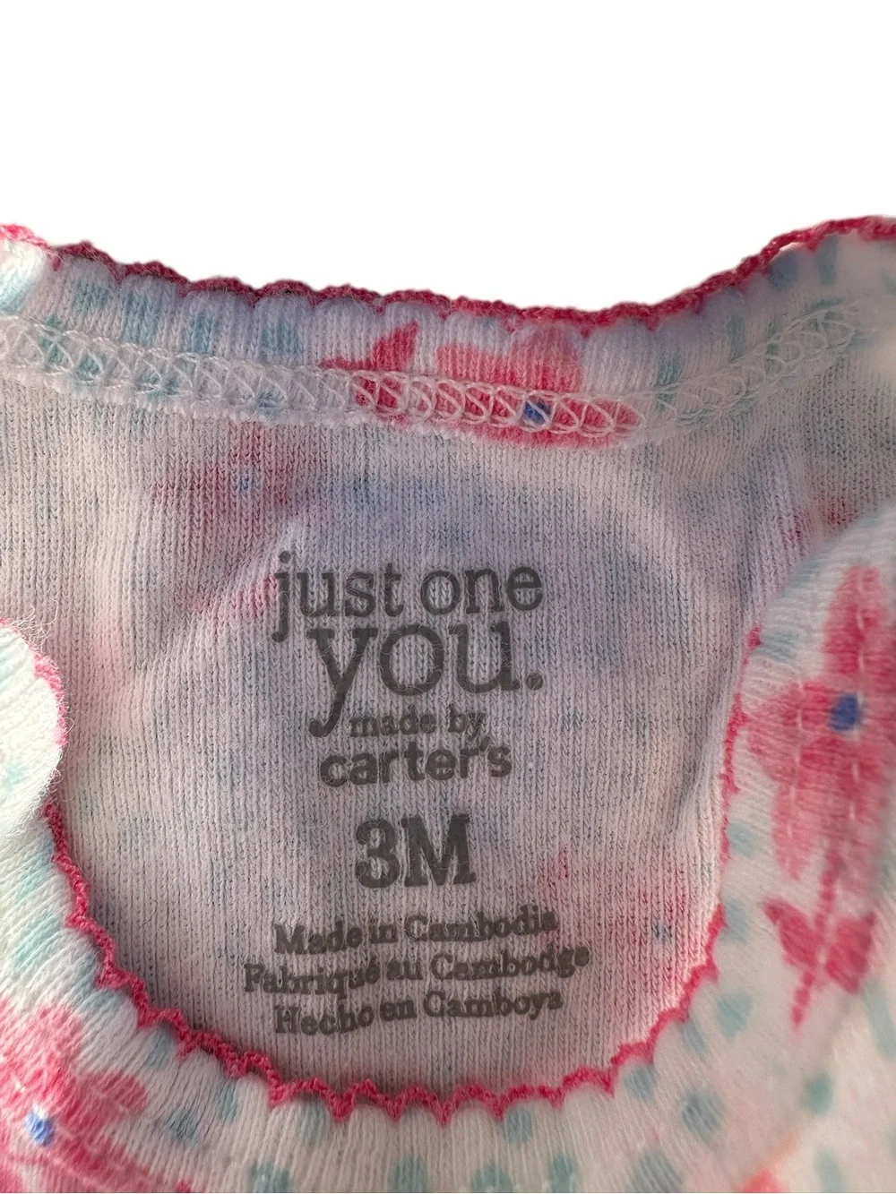 Carter’s Just One You short sleeve bodysuit lot size 0-3 months